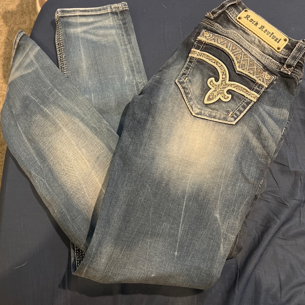 Rock Revival Vivian Cuffed Skinny Jeans
